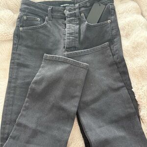 The Kooples Dark Gray Straight Leg Jeans